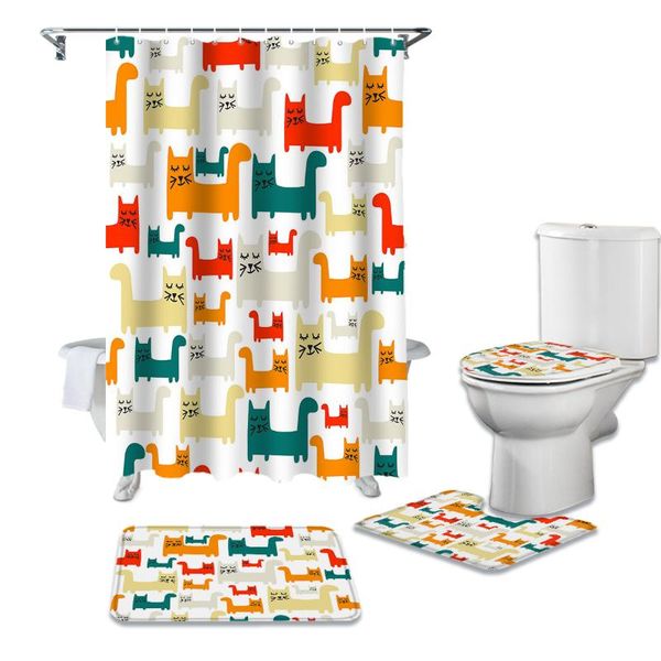 shower curtains animal colorful cat white curtain sets non-slip rugs toilet lid cover and bath mat waterproof bathroom
shower curtains animal colorful cat white curtain sets non-slip rugs toilet lid cover and bath mat waterproof bathroom