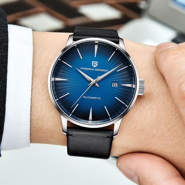 wristwatches pagani design mechanical watch men business fashion automatic watches genuine leather luminous wristwatch cloc, Slivery;brown
wristwatches pagani design mechanical watch men business fashion automatic watches genuine leather luminous wristwatch cloc, Slivery;brown