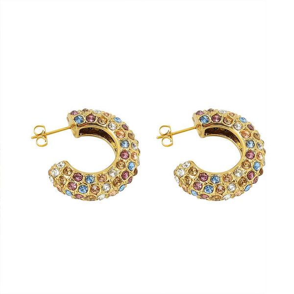 stud stainless steel rainbow color sky star design zircon earrings gift for girl trendy charms unusual accessories jewelry, Golden;silver
stud stainless steel rainbow color sky star design zircon earrings gift for girl trendy charms unusual accessories jewelry, Golden;silver