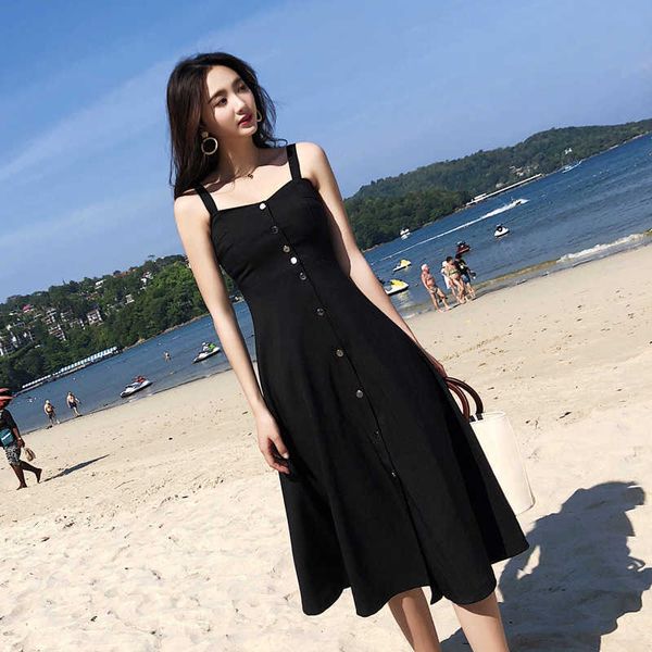 summer dress women backless spaghetti strap midi solid color sleeveless bohemian lady vacation party es 210529, Black;gray
summer dress women backless spaghetti strap midi solid color sleeveless bohemian lady vacation party es 210529, Black;gray