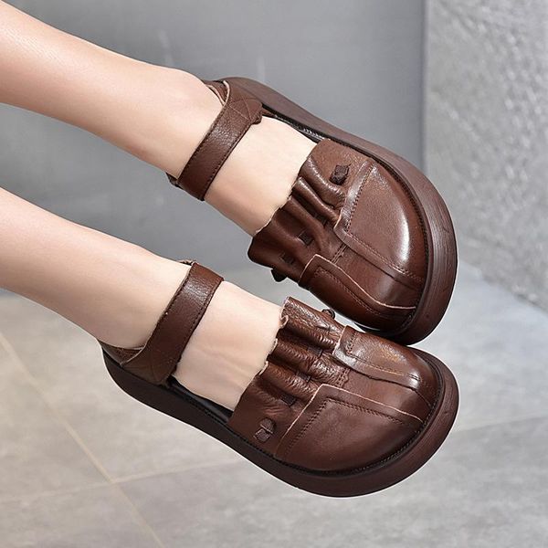 summer first layer cowhide sponge cake with thick-soled women's shoes ethnic hollow genuine leather sandals baotou, Black
summer first layer cowhide sponge cake with thick-soled women's shoes ethnic hollow genuine leather sandals baotou, Black