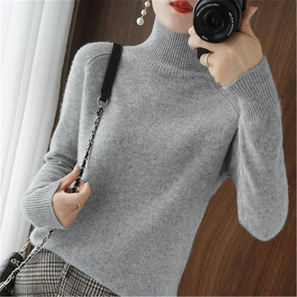 women's sweaters korean winter solid color cashmere high neck knitted sweater women short bottoming red all-match, White;black
women's sweaters korean winter solid color cashmere high neck knitted sweater women short bottoming red all-match, White;black