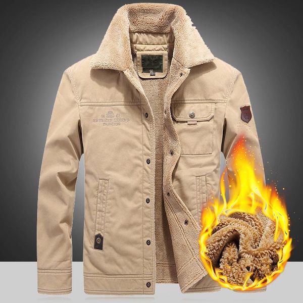 men's jackets winter military fleece jacket men thicken warm cotton parka coats casual fur collar 5xl 6xl tactical bomber army outwear, Black;brown 
men's jackets winter military fleece jacket men thicken warm cotton parka coats casual fur collar 5xl 6xl tactical bomber army outwear, Black;brown