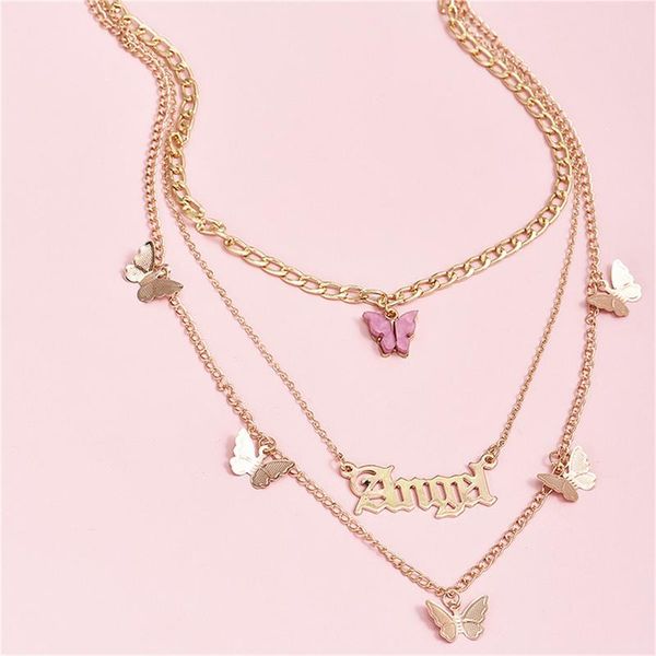 chains gold color necklace girl party wear gift jewelryfemale multi layered butterfly women choker statement, Silver
chains gold color necklace girl party wear gift jewelryfemale multi layered butterfly women choker statement, Silver