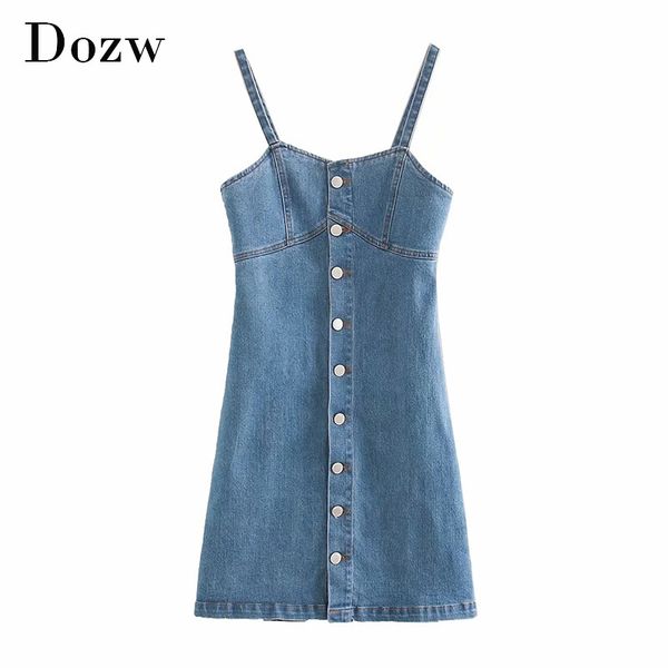 spaghetti strap denim dress women streetwear a line button up dress female sleeveless summer mini dresses robes 210414, Black;gray
spaghetti strap denim dress women streetwear a line button up dress female sleeveless summer mini dresses robes 210414, Black;gray
