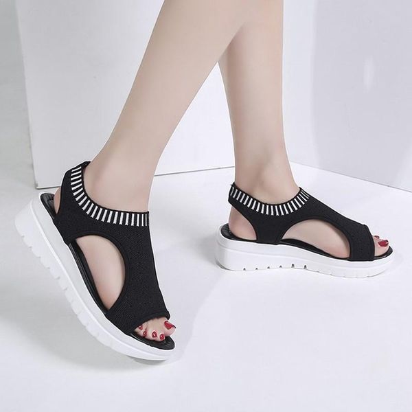 sandals women's casual 2021 summer comfortable mesh sports slope heel hollow fish mouth, Black
sandals women's casual 2021 summer comfortable mesh sports slope heel hollow fish mouth, Black