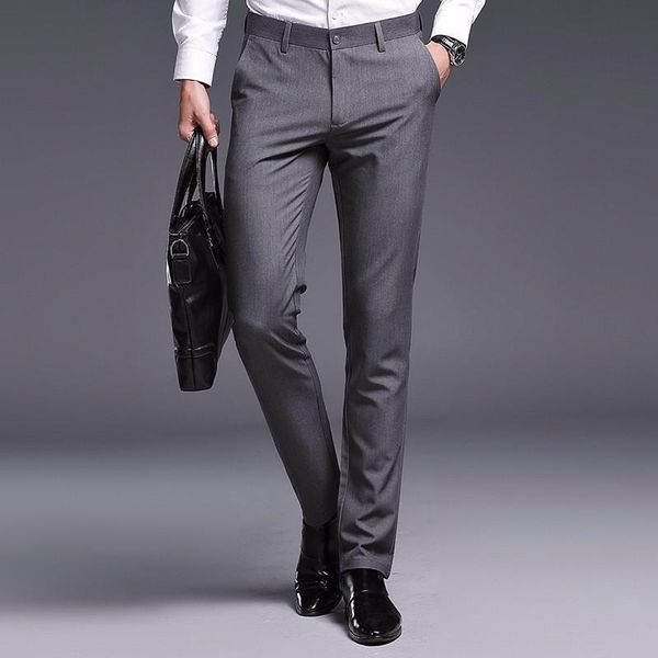 men's pants sunmmer men stretch trousers nice slim fit classic vogueclothes formal straight suits long pant, Black
men's pants sunmmer men stretch trousers nice slim fit classic vogueclothes formal straight suits long pant, Black
