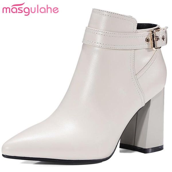 boots masgulahe office ladies cow leather buckle pointed toe ankle side zipper autumn female winter womens shoes, Black
boots masgulahe office ladies cow leather buckle pointed toe ankle side zipper autumn female winter womens shoes, Black