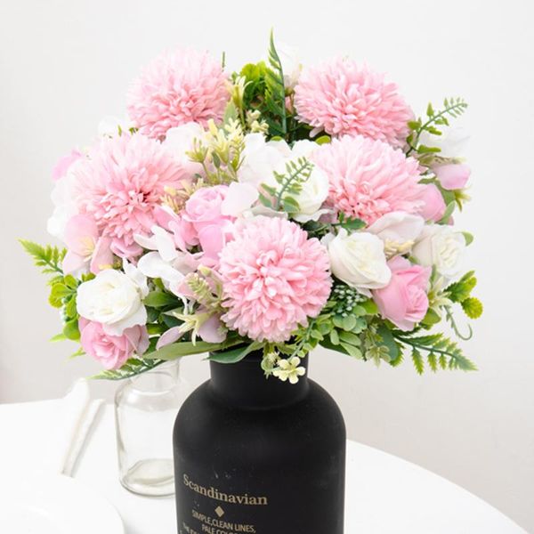 decorative flowers & wreaths beautiful artificial silk dandelion rose pink white combined bouquet home party balcony wedding decoration fake
decorative flowers & wreaths beautiful artificial silk dandelion rose pink white combined bouquet home party balcony wedding decoration fake