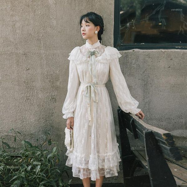 casual dresses spring princess lace ruffles sdress fashion fairy sweet dress super temperament mori french f885, Black;gray
casual dresses spring princess lace ruffles sdress fashion fairy sweet dress super temperament mori french f885, Black;gray