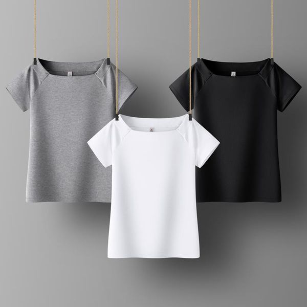cotton square collar womens t shirts short sleeve all match black white gray yellow shir
cotton square collar womens t shirts short sleeve all match black white gray yellow shir