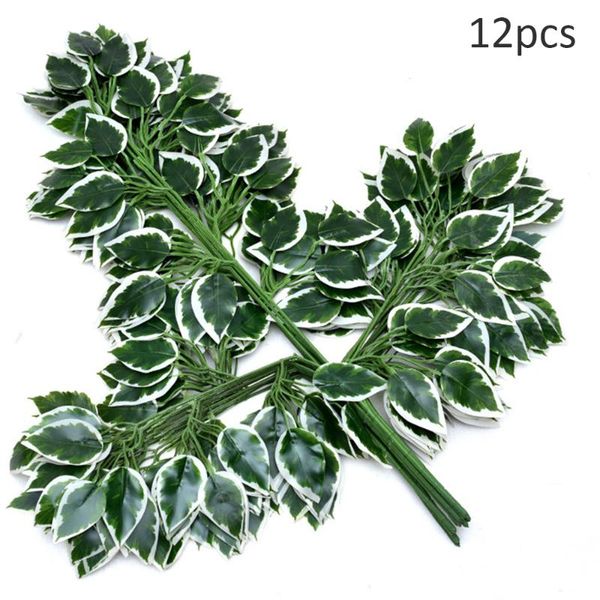 12pcs/lot artificial eucalyptus leaves stems fake plastic tree branches for floral bouquets wedding party holiday decor decorative flowers &
12pcs/lot artificial eucalyptus leaves stems fake plastic tree branches for floral bouquets wedding party holiday decor decorative flowers &