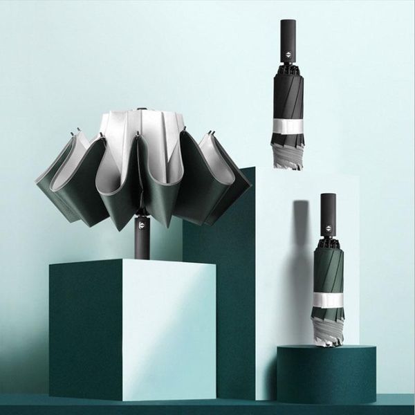 umbrellas creative 10 bone titanium silver automatic car reverse umbrella edging reflective business
umbrellas creative 10 bone titanium silver automatic car reverse umbrella edging reflective business