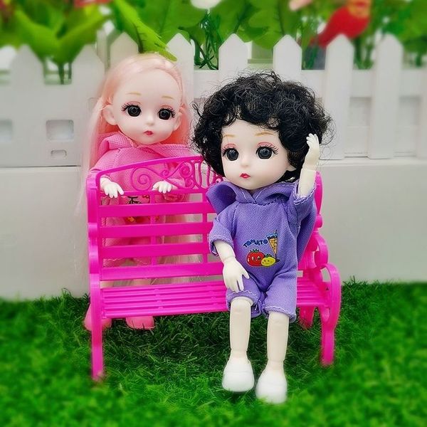 Big Eye Bjd Doll 13 Moveable Jointed 17CM Cartoon Action Figures DIY Toys Bodysuit Dress Bow-Knot Princess Dolls for Girls Baby
Big Eye Bjd Doll 13 Moveable Jointed 17CM Cartoon Action Figures DIY Toys Bodysuit Dress Bow-Knot Princess Dolls for Girls Baby