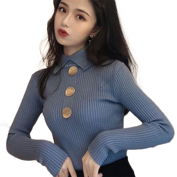 autumn winter sweater women button decor knitted ribbed pullover soft warm long sleeve turtleneck slim jumper femme 210522, White
autumn winter sweater women button decor knitted ribbed pullover soft warm long sleeve turtleneck slim jumper femme 210522, White