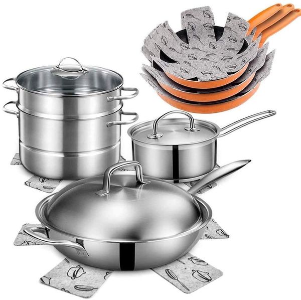 pot and pan protectors (12 pcs) pan protectors-10"14"15" wide - stacking pan protector - prevent scratching, separate and mad
pot and pan protectors (12 pcs) pan protectors-10"14"15" wide - stacking pan protector - prevent scratching, separate and mad