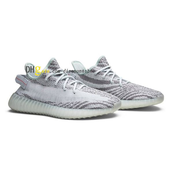 v2 blue tint running shoes b37571 mens womens sneakers for sale 36-47