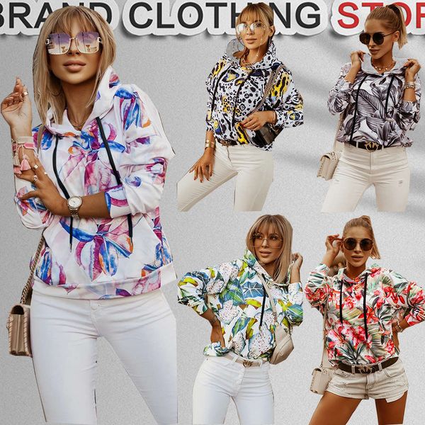 sweatshirts designer brand women's hooded long-sleeved floral t shirt casual jacket autumn and winter pullover sweater, Black
sweatshirts designer brand women's hooded long-sleeved floral t shirt casual jacket autumn and winter pullover sweater, Black
