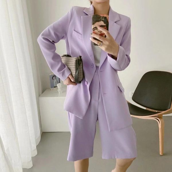 women's two piece pants light purple high street 2 pc suit office set casual blazer jacket and shorts style for daily life dressing, White
women's two piece pants light purple high street 2 pc suit office set casual blazer jacket and shorts style for daily life dressing, White