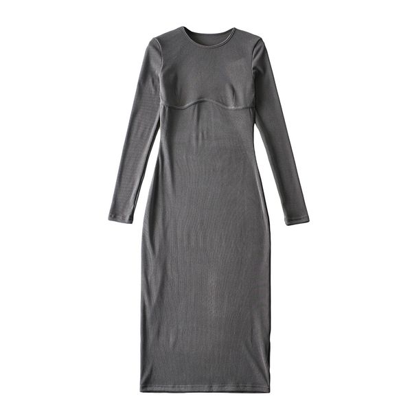 casual dresses 2021 sleeve long stretched thin around the neck ladies clothes solid color, Black;gray
casual dresses 2021 sleeve long stretched thin around the neck ladies clothes solid color, Black;gray