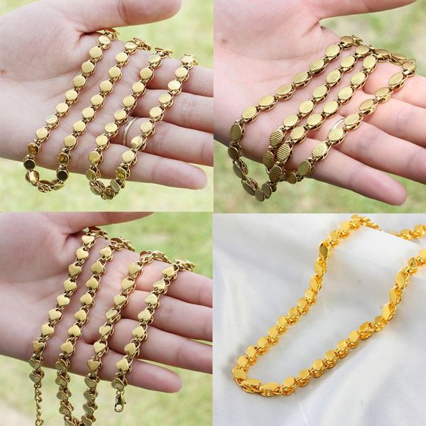 chains simple and stylish golden smooth face women's necklace muslim islamic jewelry wedding banquet party various size options, Silver
chains simple and stylish golden smooth face women's necklace muslim islamic jewelry wedding banquet party various size options, Silver