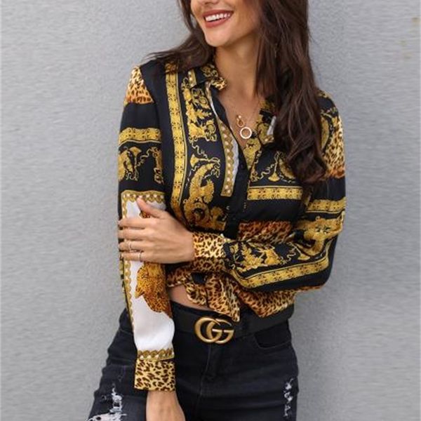 women's stitching fashion novel printed long-sleeved shirt personality blouse shirt, White
women's stitching fashion novel printed long-sleeved shirt personality blouse shirt, White