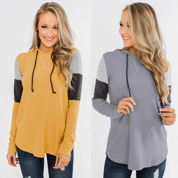 women's hoodies & sweatshirts autumn woman patchwork long sleeve hooded solid print casual feamel tunic robe 2021, Black
women's hoodies & sweatshirts autumn woman patchwork long sleeve hooded solid print casual feamel tunic robe 2021, Black