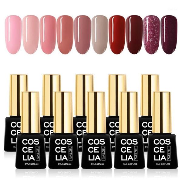 10pcs nail art gel polish set 8ml pure color uv led long-lasting manicure soak off varnish1, Red;pink
10pcs nail art gel polish set 8ml pure color uv led long-lasting manicure soak off varnish1, Red;pink