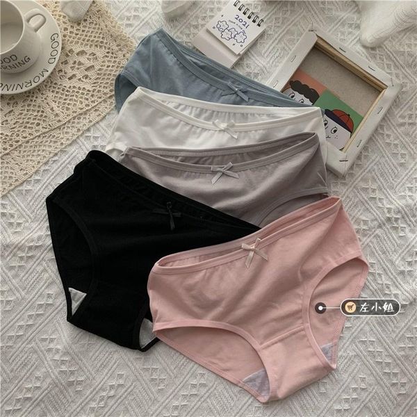 women's shorts five piece suit combination underwear girl student summer solid color medium waist cotton pants sweet briefs, White;black
women's shorts five piece suit combination underwear girl student summer solid color medium waist cotton pants sweet briefs, White;black