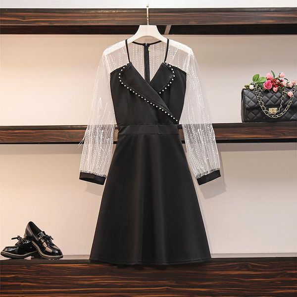casual dresses kekeplus long sleeve mesh black dress elegant ladies oversized clothing women autumn above knee vestidio 9961, Black;gray
casual dresses kekeplus long sleeve mesh black dress elegant ladies oversized clothing women autumn above knee vestidio 9961, Black;gray