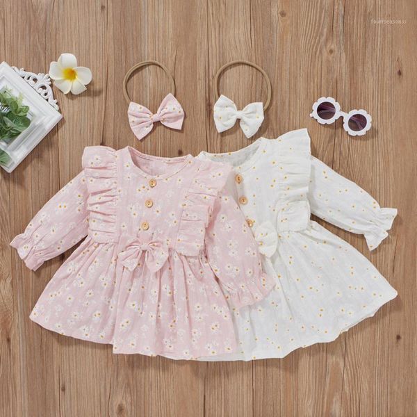 girl's dresses baby girls bowknot dress bow headband ruffles daisy print spring autumn infant clothing1, Red;yellow
girl's dresses baby girls bowknot dress bow headband ruffles daisy print spring autumn infant clothing1, Red;yellow
