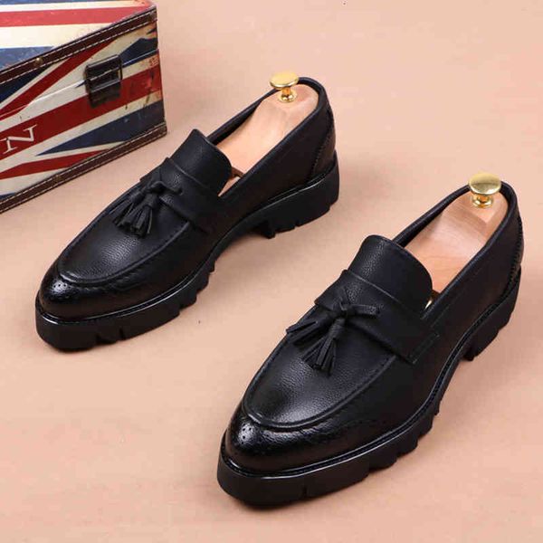dress shoes italian designer men casual wedding party formal dress cow leather shoes slip-on tassels shoe breathable platform loafers sapato, Black
dress shoes italian designer men casual wedding party formal dress cow leather shoes slip-on tassels shoe breathable platform loafers sapato, Black