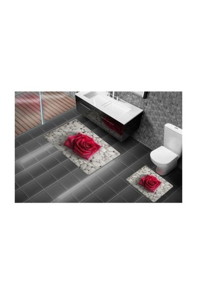 stone patterned red rose flower 3 dimensional toilet seat set 50x90 cm - 50x40 16 bath mats
stone patterned red rose flower 3 dimensional toilet seat set 50x90 cm - 50x40 16 bath mats