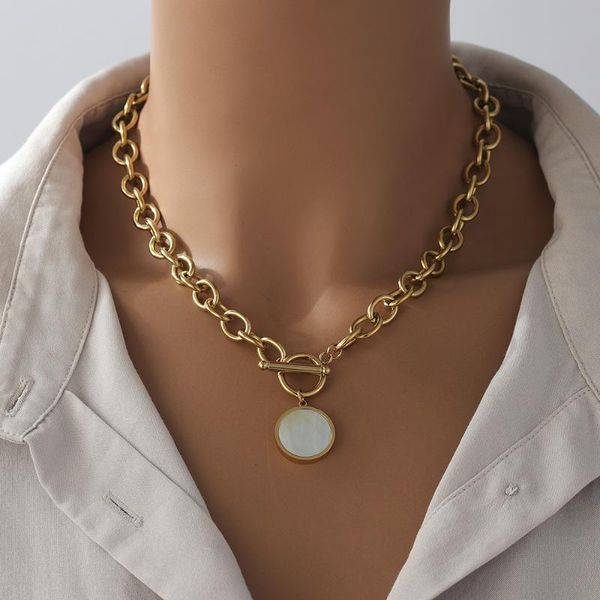 chains 2021 korean fashion punk shell pendant chain gold silver color necklace for personality women girls party jewelry gifts
chains 2021 korean fashion punk shell pendant chain gold silver color necklace for personality women girls party jewelry gifts