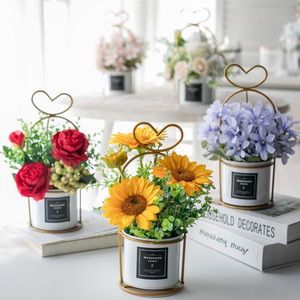 decorative flowers & wreaths artificial flower decoration plastic tea table model room dry floral potted plant
decorative flowers & wreaths artificial flower decoration plastic tea table model room dry floral potted plant
