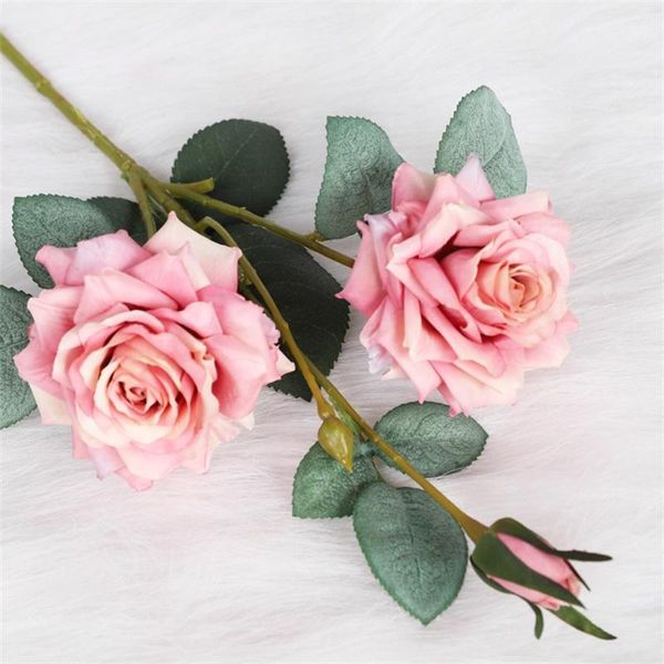 artificial high-quality simulation flower rose pink flowers bouquet fake for home wedding decoration decorative & wreaths
artificial high-quality simulation flower rose pink flowers bouquet fake for home wedding decoration decorative & wreaths