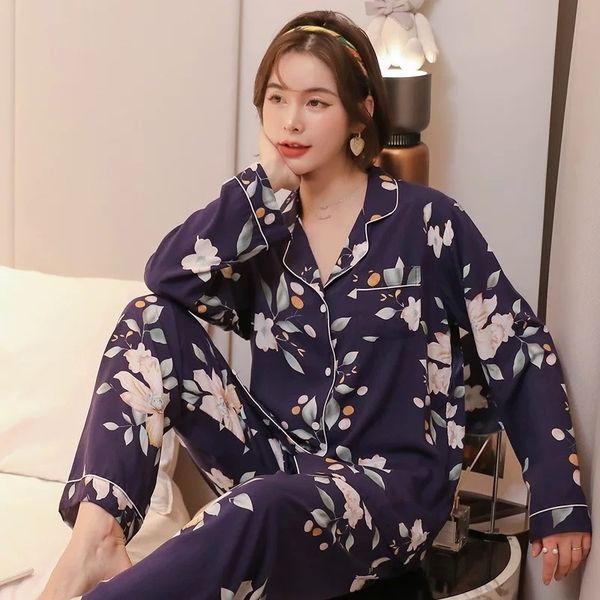 women's sleepwear spring and fall new cotton satin pajamas set long-sleeved cardigan homewear japanese style thin rayon loose casu, Black;red
women's sleepwear spring and fall new cotton satin pajamas set long-sleeved cardigan homewear japanese style thin rayon loose casu, Black;red