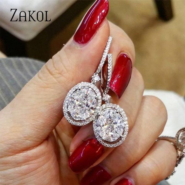 classic gorgeous drop earring silver color with shine oval cz stone wedding bridal party anniversary gift dangle & chandelier
classic gorgeous drop earring silver color with shine oval cz stone wedding bridal party anniversary gift dangle & chandelier