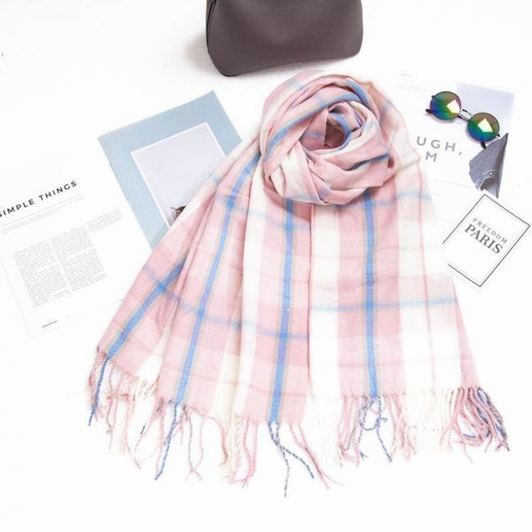 scarves autumn winter fringed double-sided cashmere pashmina plaid scarf women thick warm long shawl wraps bufanda mujer, Blue;gray
scarves autumn winter fringed double-sided cashmere pashmina plaid scarf women thick warm long shawl wraps bufanda mujer, Blue;gray