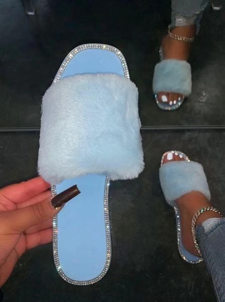 factory wholesale 2021 winter style furry candy color rhinestone flat bottom flip flops large size ladies slippers home slip, Black
factory wholesale 2021 winter style furry candy color rhinestone flat bottom flip flops large size ladies slippers home slip, Black