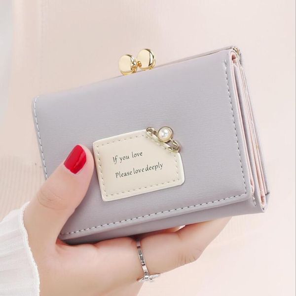 women wallets female short design fashion three fold purse simple cute student clutch card holder coin, Red;black
women wallets female short design fashion three fold purse simple cute student clutch card holder coin, Red;black