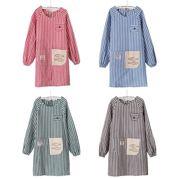 aprons 4x7b long-sleeved kitchen stripe with pockets for women cooking baking bbq and gardening cleaning work creating art
aprons 4x7b long-sleeved kitchen stripe with pockets for women cooking baking bbq and gardening cleaning work creating art