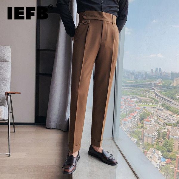 men's suits & blazers iefb men's british business trousers 2021 slim fit solid color suit pants korean fashion straight black 9y895, White;black
men's suits & blazers iefb men's british business trousers 2021 slim fit solid color suit pants korean fashion straight black 9y895, White;black