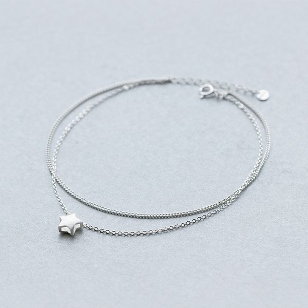 mloveacc 925 sterling silver female anklet chain star charm double layer fashion foot chain girls jewelry, Red;blue
mloveacc 925 sterling silver female anklet chain star charm double layer fashion foot chain girls jewelry, Red;blue