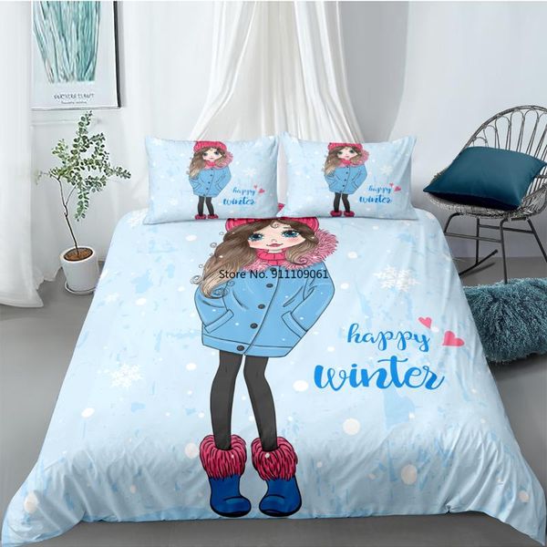 bedding sets home decor 3d printe cartoon cute fashion girls set winter white duvet cover 90x190 children twin single size bedclothes
bedding sets home decor 3d printe cartoon cute fashion girls set winter white duvet cover 90x190 children twin single size bedclothes