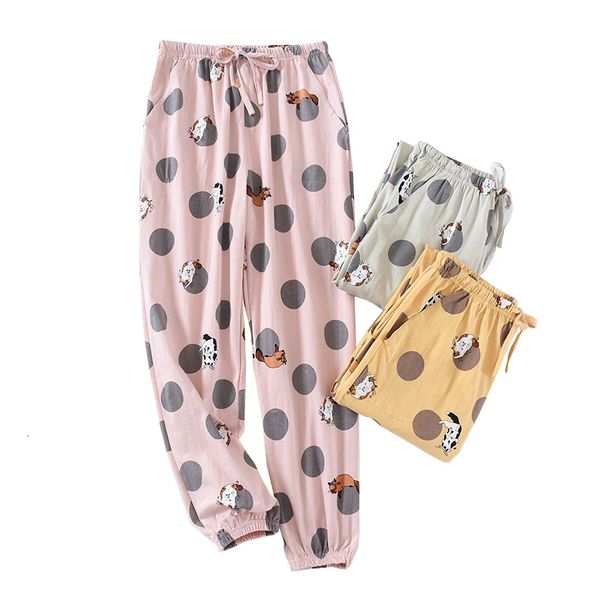 women's sleepwear autumn and winter knitted cotton women thin cartoon sleep bottom with side pocket elastic waist rope loose outer, Black;red
women's sleepwear autumn and winter knitted cotton women thin cartoon sleep bottom with side pocket elastic waist rope loose outer, Black;red