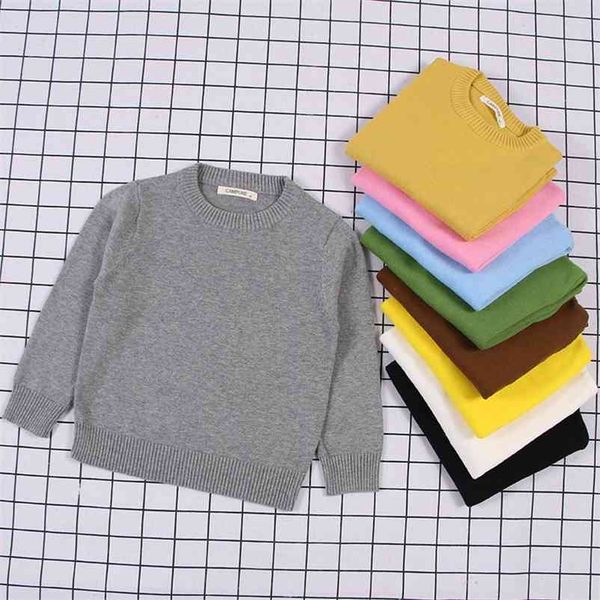 baby boys girls sweater kids pullover solid color cotton knitwear brand long-sleeve children knit 210521, Blue
baby boys girls sweater kids pullover solid color cotton knitwear brand long-sleeve children knit 210521, Blue