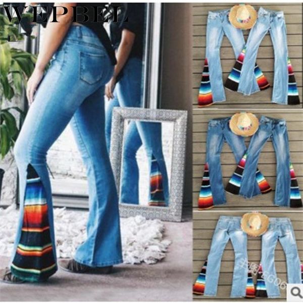 mandylandy women summer low waist patchwork jeans lady skinny elegant hip lift washed flare pants long trousers women's, Blue
mandylandy women summer low waist patchwork jeans lady skinny elegant hip lift washed flare pants long trousers women's, Blue