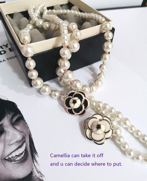 chokers women long pearls beads necklace for camellia pendant party jewelry, Golden;silver
chokers women long pearls beads necklace for camellia pendant party jewelry, Golden;silver