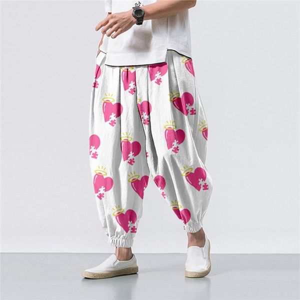 men's pants oversize 6xl summer love heatr printed casual beach harem men hip hop nine points trousers jogger sweatpants, Black
men's pants oversize 6xl summer love heatr printed casual beach harem men hip hop nine points trousers jogger sweatpants, Black